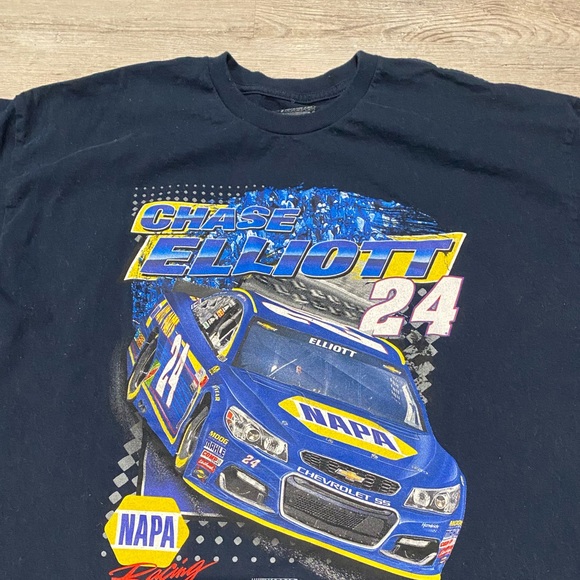 NASCAR Chase Elliott #24 Racing T-Shirt Rookie Year NAPA Men’s Size XL - Picture 3 of 4